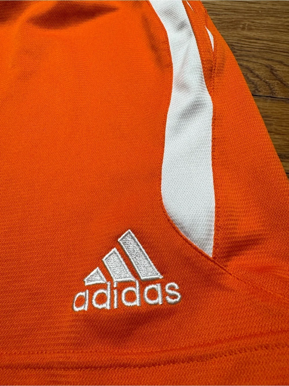 Vintage Adidas Y2K Athletic Shorts Large Orange Vtg 2000s